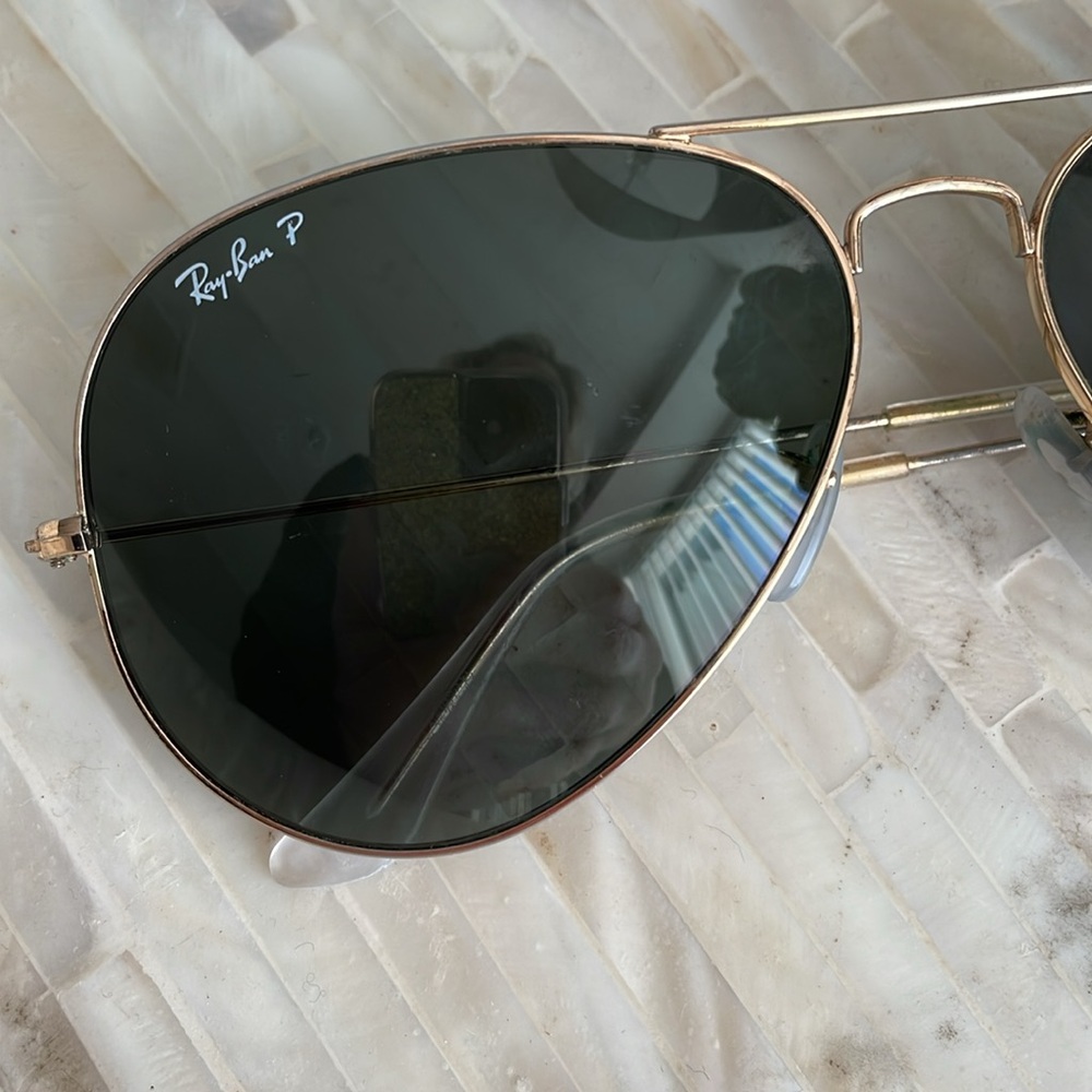 😎Ray-Ban P Aviator Sunglasses - gold Frame - Picture 4 of 6